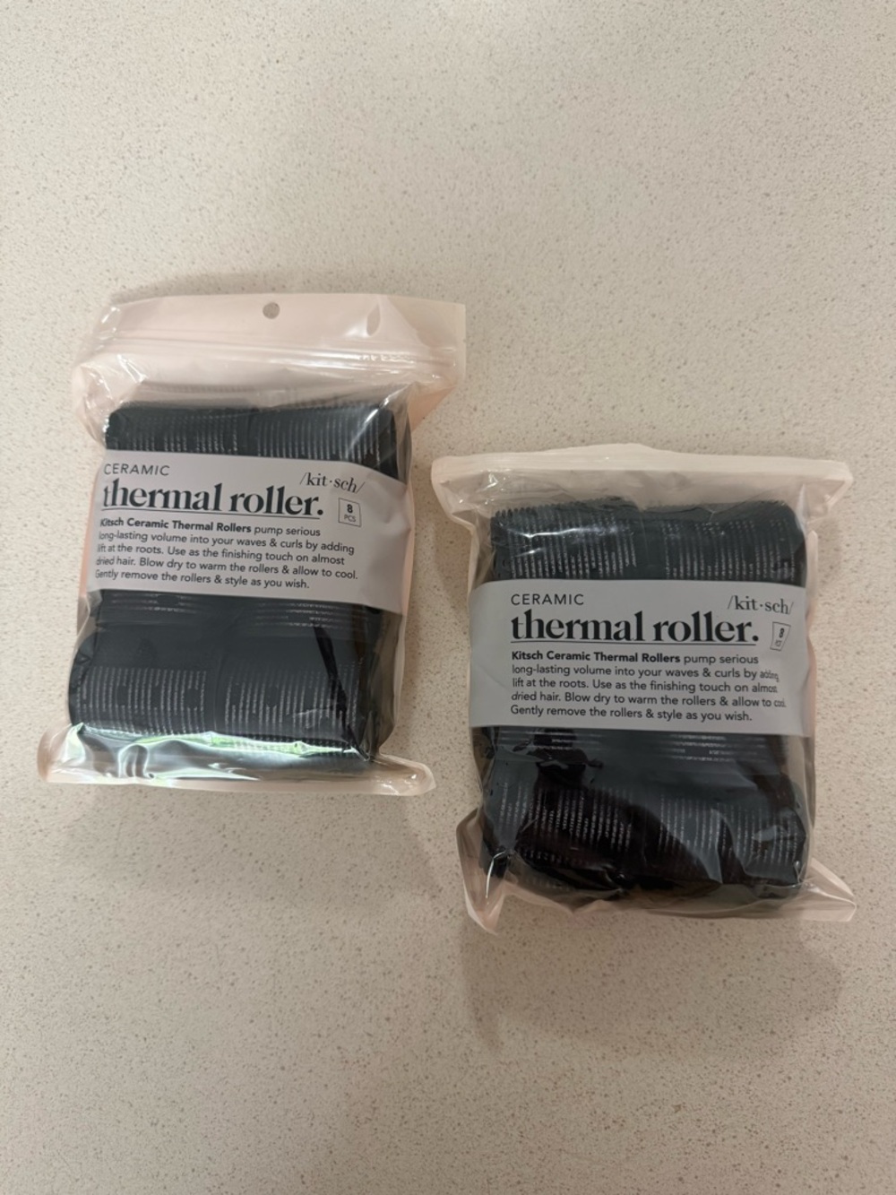Kitsch Ceramic Thermal Rollers- 2 packs (8pc each)